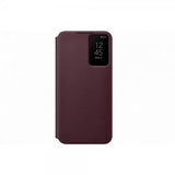 Samsung Original Galaxy S22 Plus Cover Smart Clear View Cover Burgundy
