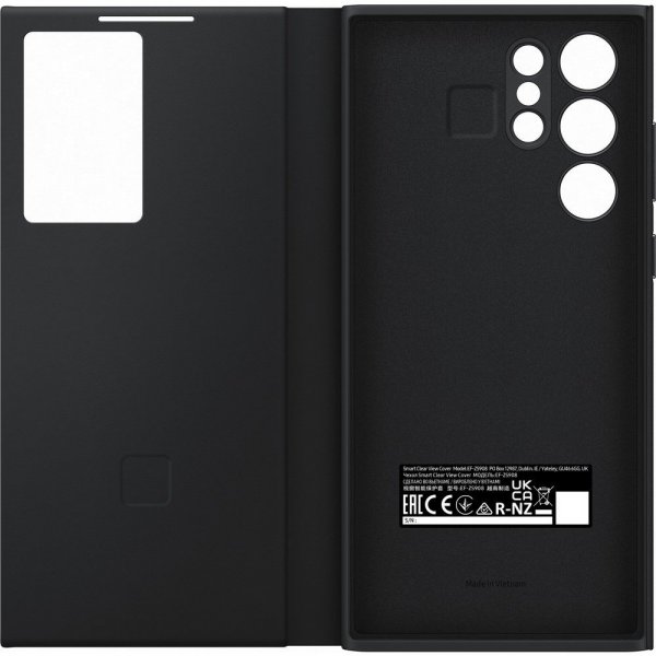Samsung Original Galaxy S22 Ultra Cover Smart Clear View Cover Sort