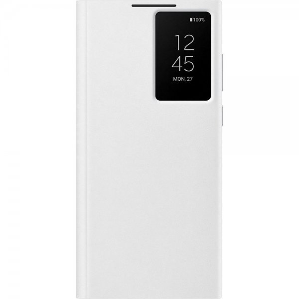 Samsung Original Galaxy S22 Ultra Cover Smart Clear View Cover Hvid