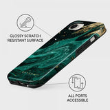 Burga iPhone 16e/iPhone 17e Cover Tough MagSafe Emerald Pool