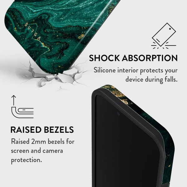 Burga iPhone 16e/iPhone 17e Cover Tough MagSafe Emerald Pool