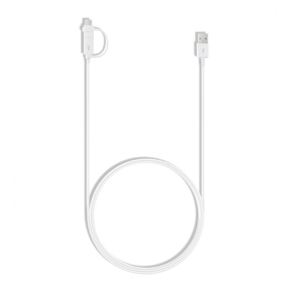 Samsung Data- og Ladekabel USB Type-C/Micro-USB 1.5m Hvid
