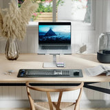 ALOGIC Elite Power Laptop Stand med trådløs oplader Hvid