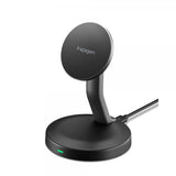 Spigen Essential 15W MagSafe-opladningsstativ Sort