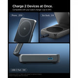 Spigen Essential 2-i-1 Sammenfoldelig Ladestation MagSafe Qi2 25W