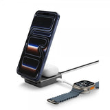 Spigen Essential 2-i-1 Sammenfoldelig Ladestation MagSafe Qi2 25W