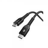 Spigen Essential Kabel Fabric USB-C/USB-C 100W 1m Sort
