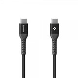 Spigen Essential Kabel Fabric USB-C/USB-C 100W 1m Sort