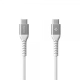 Spigen Essential Kabel Fabric USB-C/USB-C 100W 1m Hvid
