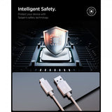 Spigen Essential Kabel USB-A til USB-C 60W 1m Hvid