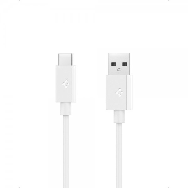 Spigen Essential Kabel USB-A til USB-C 60W 2m Hvid