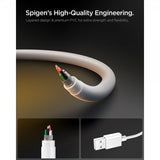 Spigen Essential Kabel USB-A til USB-C 60W 2m Hvid