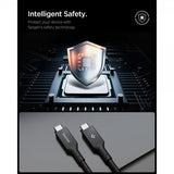 Spigen Essential USB-C til USB-C 100W 2m Sort
