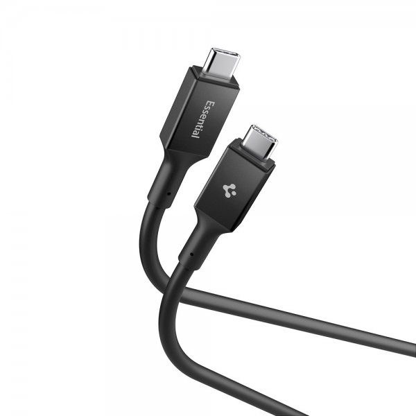 Spigen Essential USB-C til USB-C 100W 2m Sort