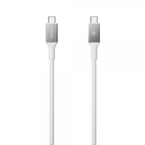 Spigen Essential Kabel USB-C til USB-C 100W 2m Hvid