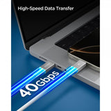 Spigen Essential USB-C til USB-C 240W 1.2m Hvid