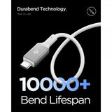Spigen Essential USB-C til USB-C 240W 1.2m Hvid