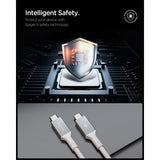 Spigen Essential USB-C til USB-C 240W 1.2m Hvid