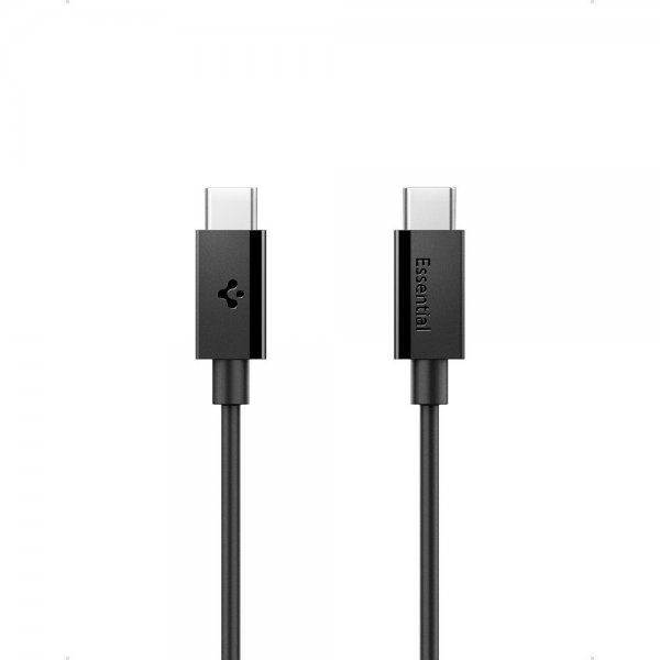 Spigen Essential Kabel USB-C til USB-C 60W 1m Sort
