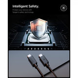 Spigen Essential Kabel USB-C til USB-C 60W 1m Sort