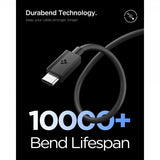 Spigen Essential Kabel USB-C til USB-C 60W 2m Sort