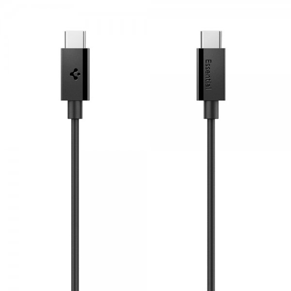 Spigen Essential Kabel USB-C til USB-C 60W 2m Sort