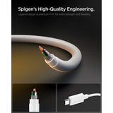 Spigen Essential USB-C til USB-C Kabel 60W 2m Hvid