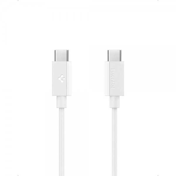 Spigen Essential USB-C til USB-C Kabel 60W 2m Hvid