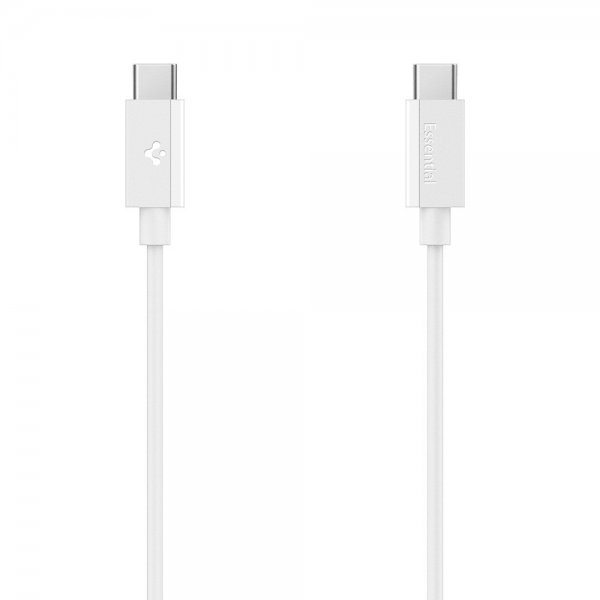 Spigen Essential USB-C til USB-C Kabel 60W 2m Hvid