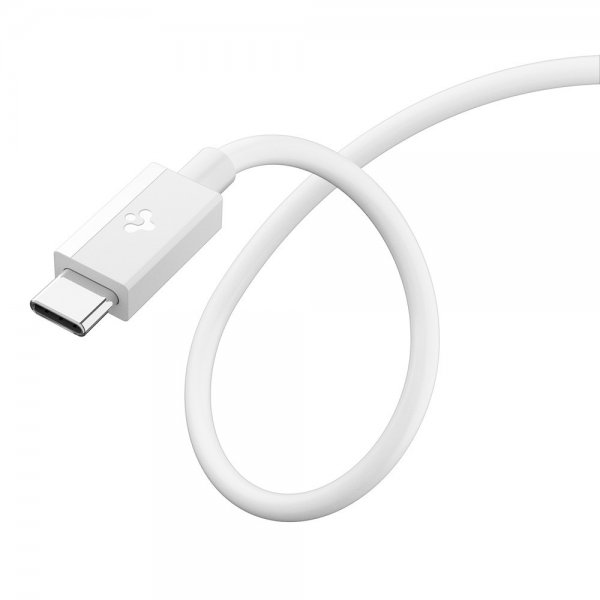 Spigen Essential USB-C til USB-C Kabel 60W 2m Hvid