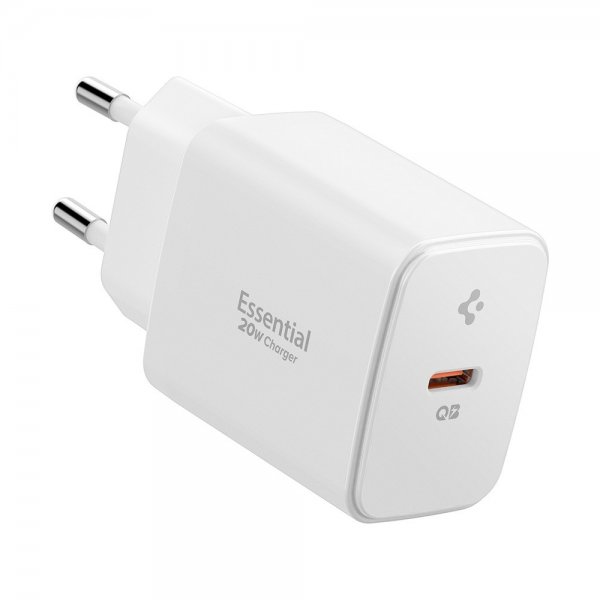 Spigen Essential Oplader 20W USB-C Hvid