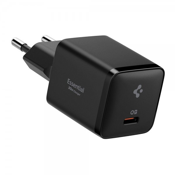 Spigen Essential Oplader 30W USB-C Sort
