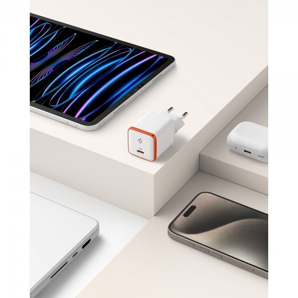 Spigen Essential Oplader 30W USB-C Hvid