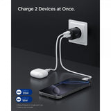 Spigen Essential Oplader 35W 1xUSB-C 1xUSB-A Sort