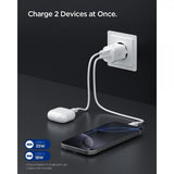 Spigen Essential Oplader 35W 1xUSB-C 1xUSB-A Hvid