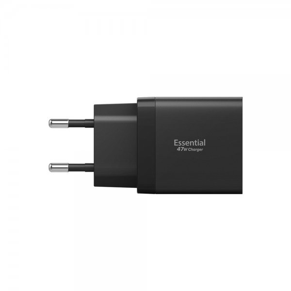 Spigen Essential Oplader 47W 2xUSB-C Sort