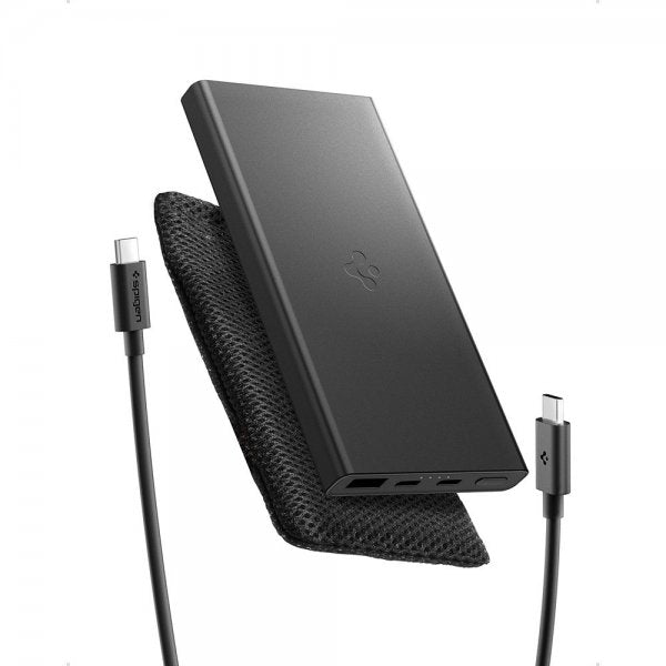 Spigen Essential Powerbank 10.000 mAh 22.5W Sort