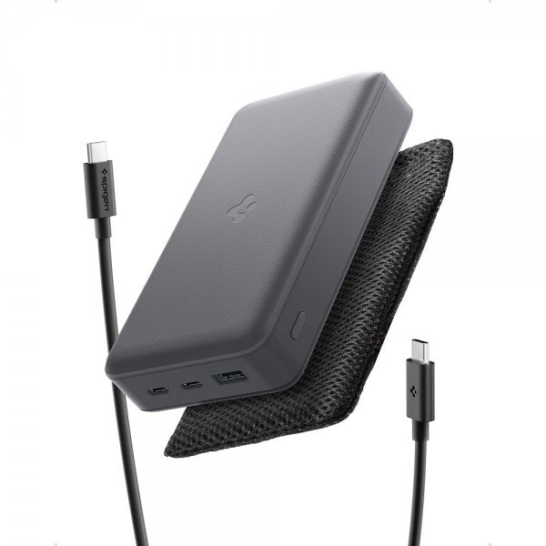 Spigen Essential Powerbank 30.000 mAh 30W Grå