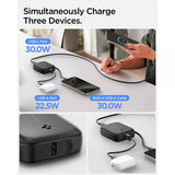 Spigen Essential Powerbank med indbygget kabel 10.000 mAh 30W Sort