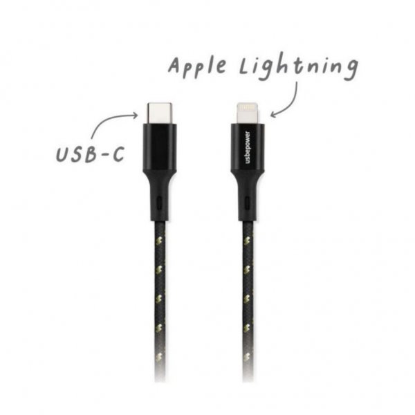 Usbepower EVERTEK XXL Kabel USB-C til Lightning 2.5m