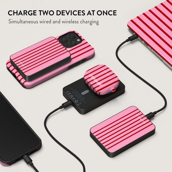 Burga Powerbank MagSafe 5000 mAh Favorite Bikini Metalgrå