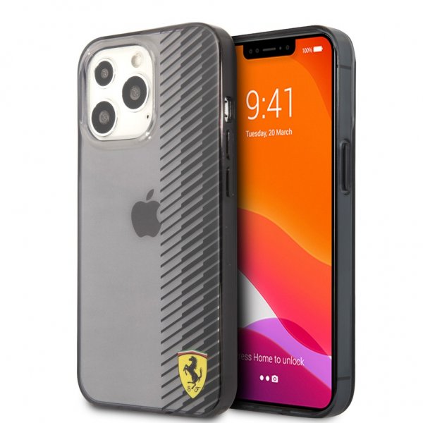 Ferrari iPhone 13 Pro Max Cover Gradient Print Logo Sort
