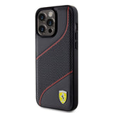Ferrari iPhone 15 Pro Max Cover Perforeret Sort