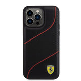 Ferrari iPhone 15 Pro Max Cover Perforeret Sort