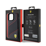 Ferrari iPhone 15 Pro Max Cover Perforeret Sort