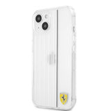 Ferrari iPhone 13 Mini Cover 3D Lines Sort Transparent