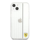 Ferrari iPhone 13 Mini Cover 3D Lines Sort Transparent