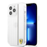 Ferrari iPhone 13 Pro Max Cover 3D Lines Sort Transparent