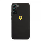Ferrari Samsung Galaxy S22 Cover Metal Logo Sort