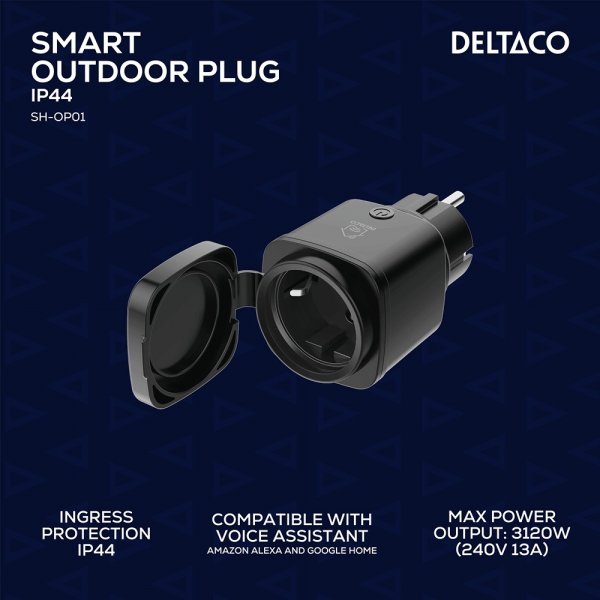 Deltaco Smart Home Fjernafbryder til udendørsbrug WiFi IP44